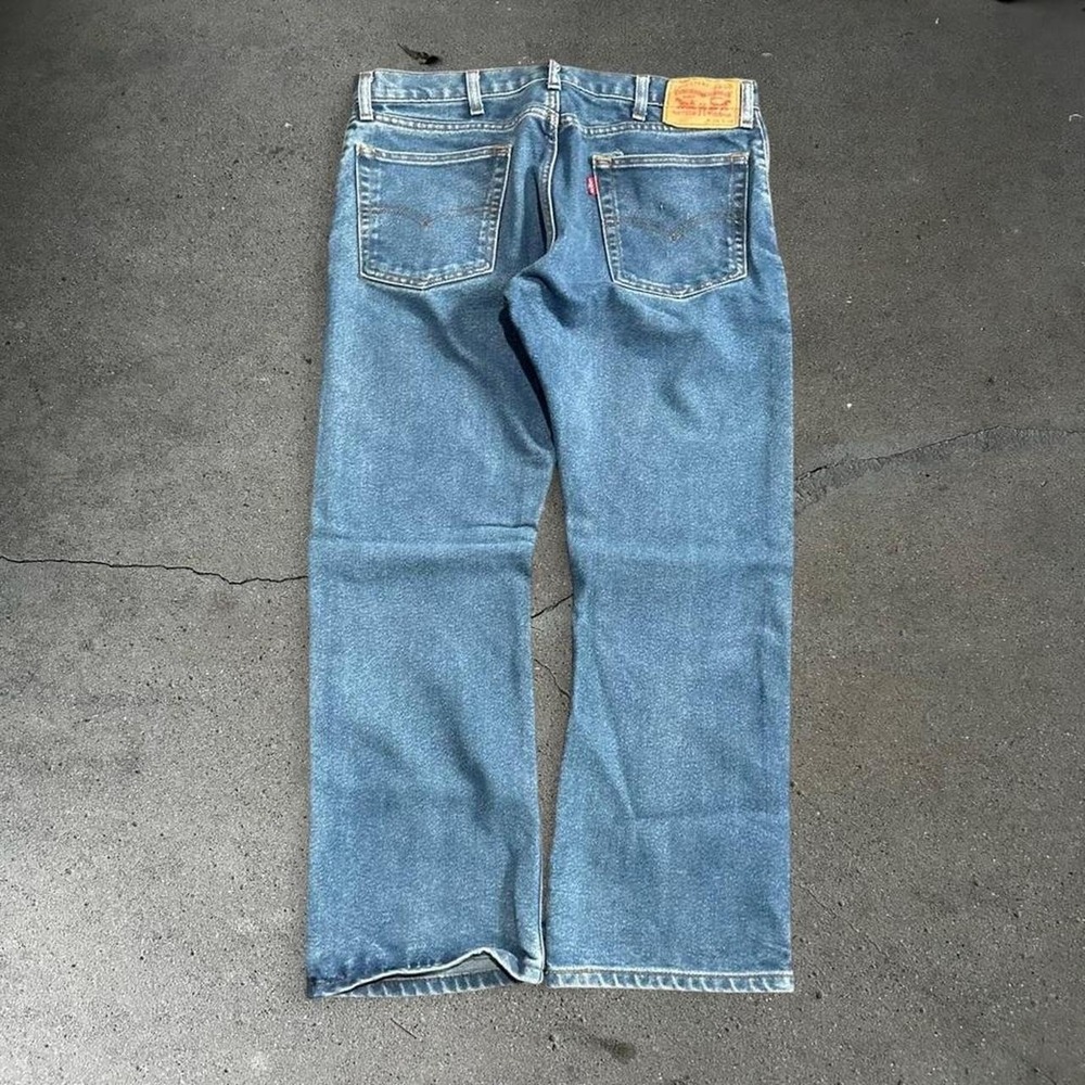 Vintage 2000s Men's Levi's 517 cowboy cut blue western denim jeans Size 34x29